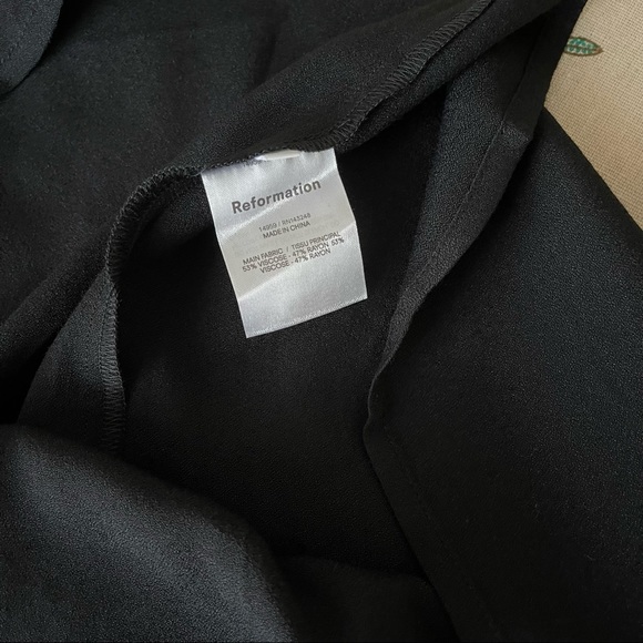 NWT Reformation Flounce Skirt Black - Picture 7 of 7